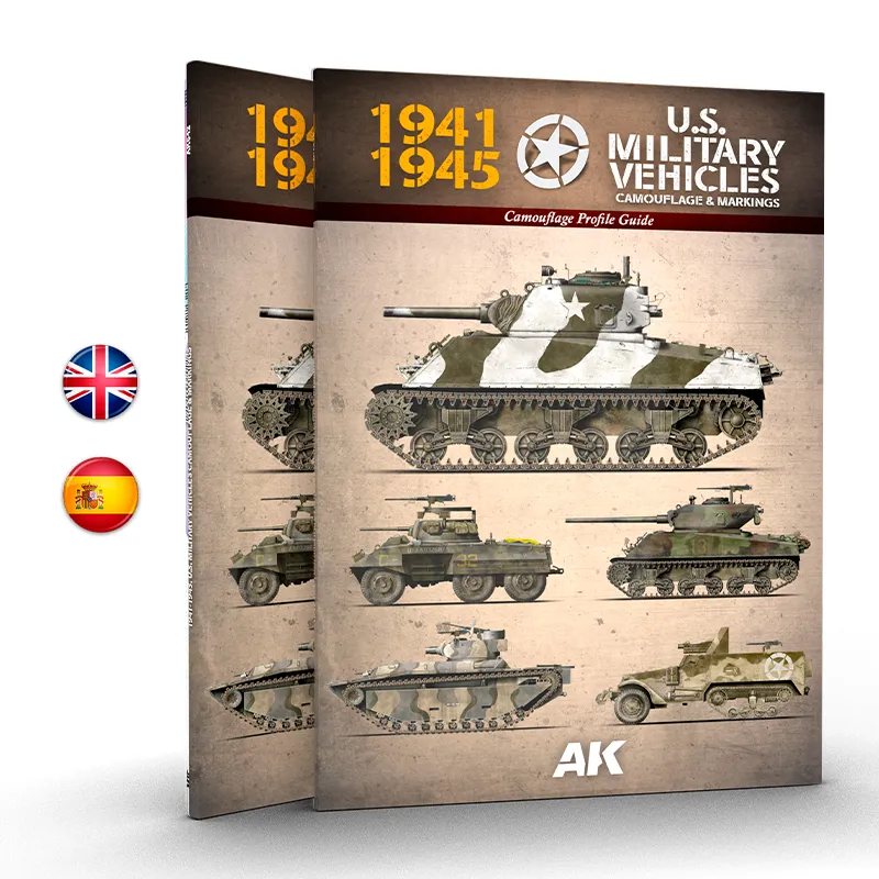 [AK AK642] AK Interactive : American Military Vehicles - Camouflage Profile Guide (Version Anglaise) │ Réf. AK642