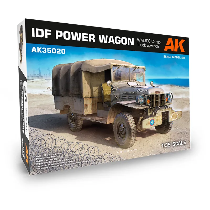 [AK AK35020] AK Interactive: IDF Power Wagon WM300 Cargo Truck w/Winch (1/35 Scale) │ Ref. AK35020