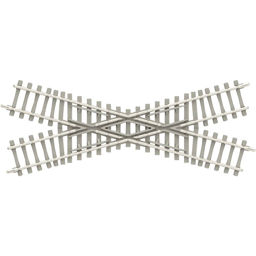 [MII 14558] Minitrix : Croissement 30° Longeur 104.2mm Traverse Béton (1/160)