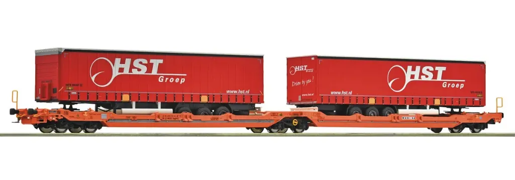 [ROC 6600260] Roco : Wagon Sdggmrss T3000e HST Groupe Wascosa - SBB DC Epoque VI (1/87)