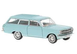 [BRE 20471] Brekina : Opel Rekord A Caravan Bleu Ciel  (1/87)