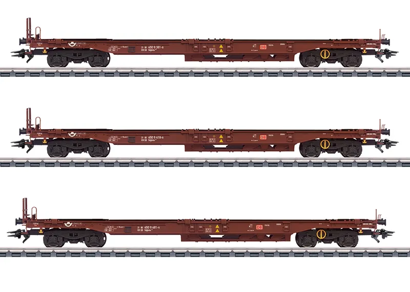 [MKN 47464] Marklin : 3 Wagon poches Sdgkms DB-AG DB AC Epoque