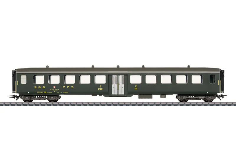 [MKN 43383] Marklin : Voiture 2°cl Lightweight Steel -SBB AC Epoque IV (1/87)