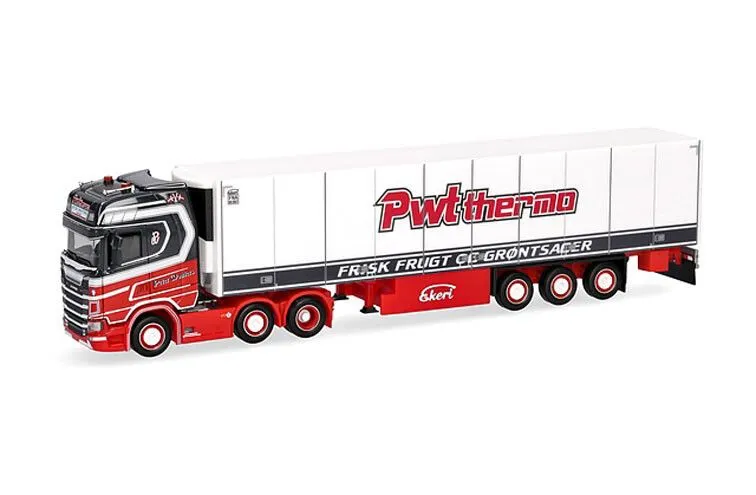 [HER 960724] Herpa : Scania CS 20 HD koeltrailer PWT - Peter Wouters (B) (1/87) Limited 450 PCS