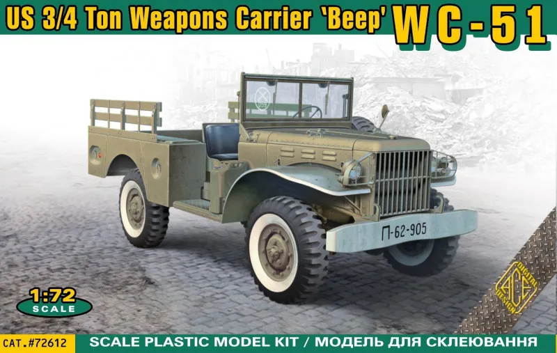 ACE : WC-51 US 3/4Ton Weapons Carrier BEEP (1/72)