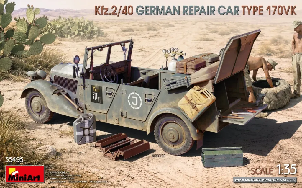 [MNT 35495] Miniart : KFZ.2/40 German Repair Car Type 170VK  (1/35)