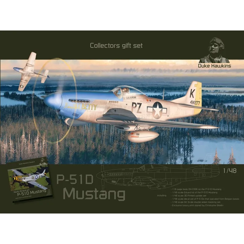 Duke Hawkins : P-51D mustang avec Livre
