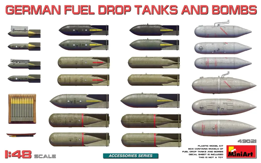 Miniart : German Fuel Drop Tanks And Bombs (1/48)