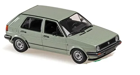 [MAC 940054190] Maxichamps : Volkswagen Golf II Portes Silver Green Mettalic 1985 (1/43)