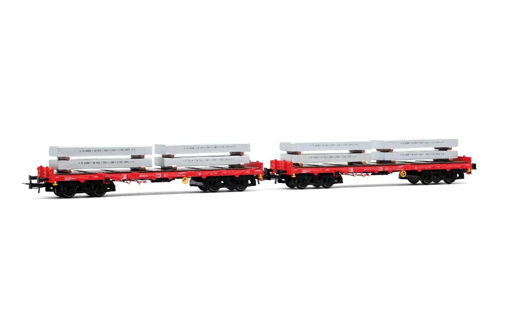 Rivarossi : Wagon D-DBSR avec chargement DB DC Epoque VI (1/87)