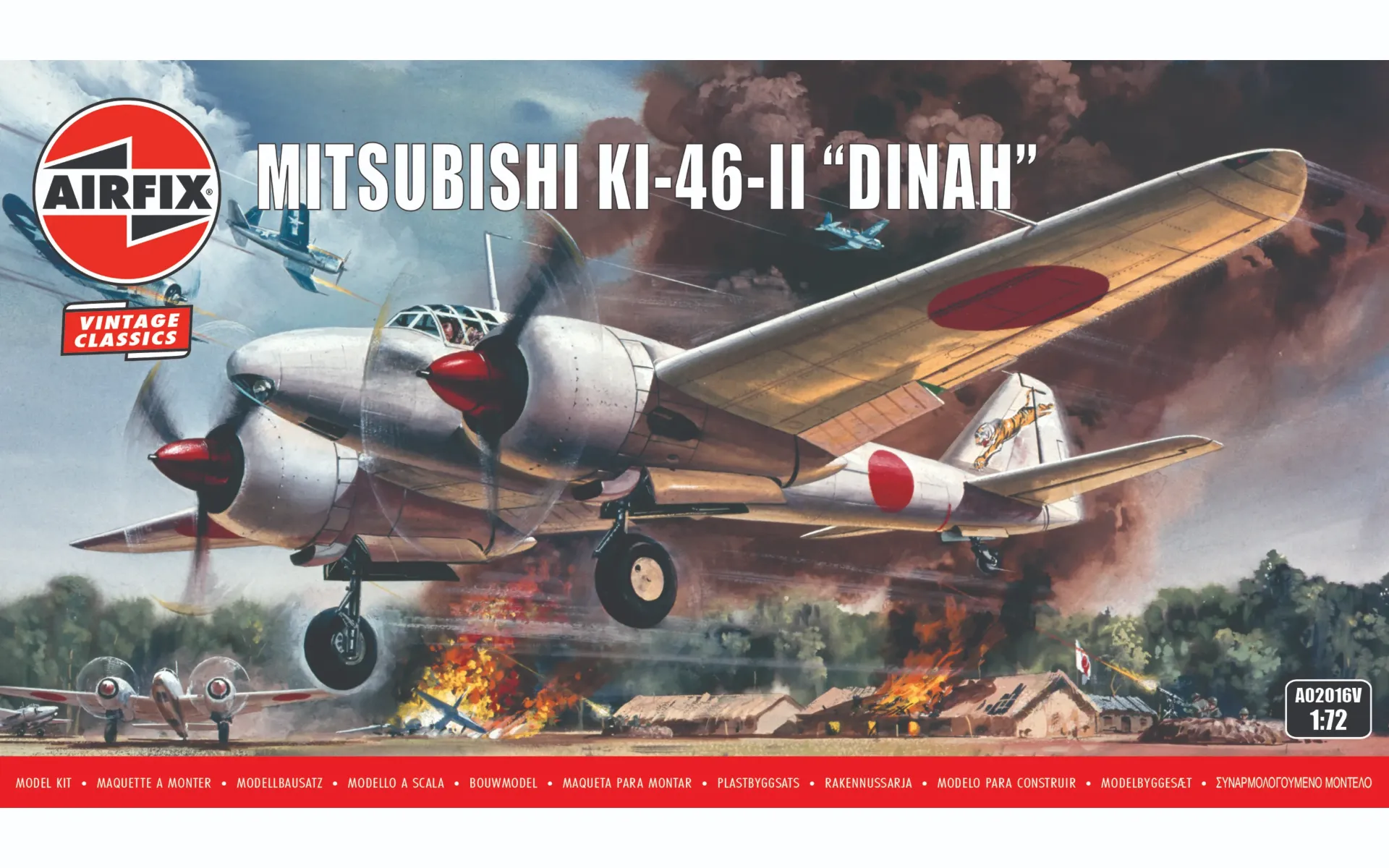 Airfix A02016V Mitsubishi KI-46-II “DINAH Classic Aircraft Kit for Ages 8+