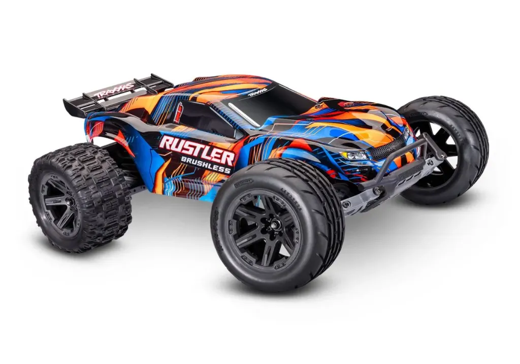 [TAX 37454-4-ORNG] Traxxas : Rustler 2WD HD VX3 Brushless Orange (Nouveauté 2026)