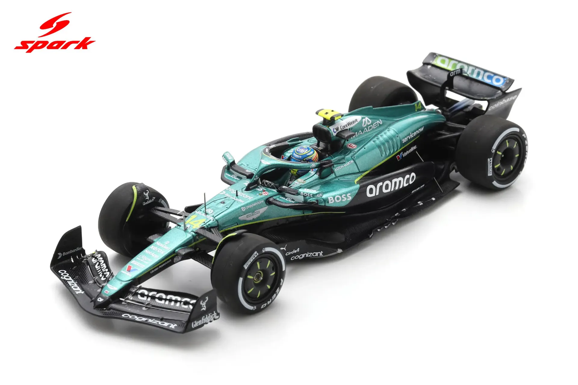 [SPK S9639] Spark : Aston Martin AMR25 No.14 Aston Martin Aramco Formula One Team 5th Hungarian GP 2025 Fernando Alonso (1/43)