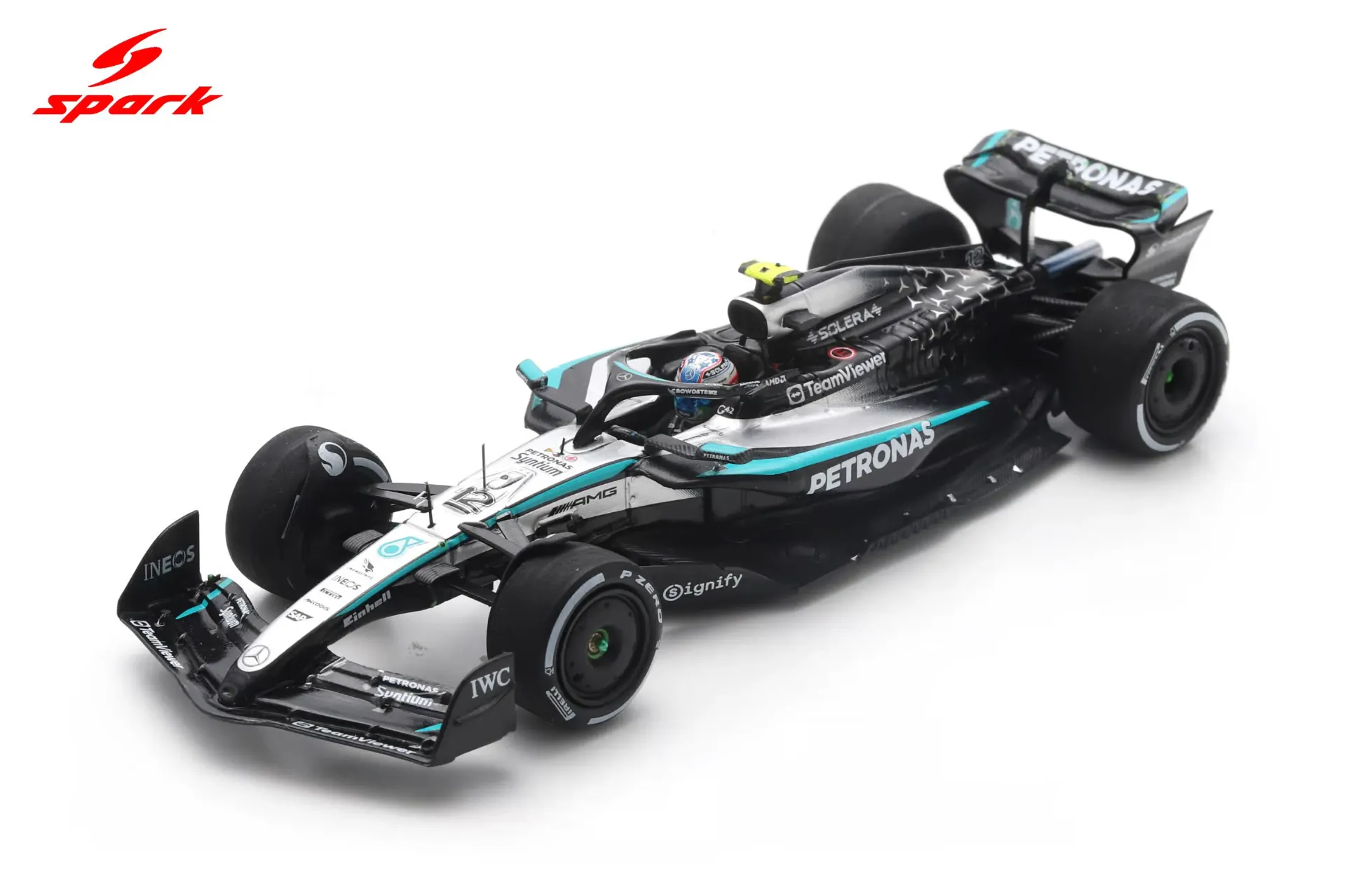 [SPK S9632] Spark : Mercedes-AMG PETRONAS F1 Team W16 No.12 4th Azerbaijan GP 2025 Kimi Antonelli (1/43)