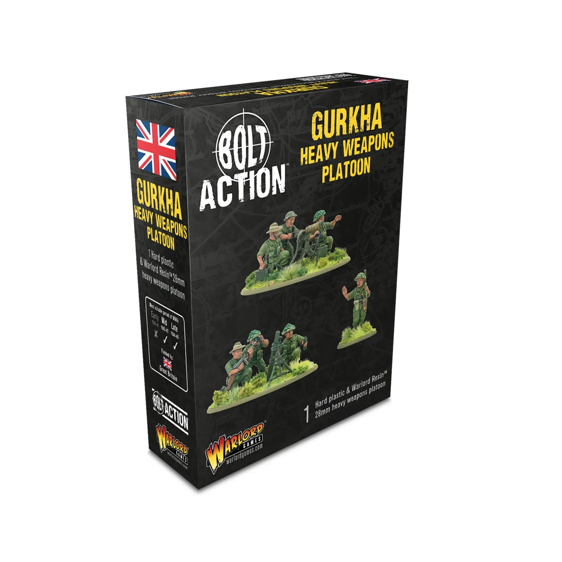 Bolt Action : Gurkha Heavy Weapons Platoon (Section d'Armes Lourdes Gurkhas)