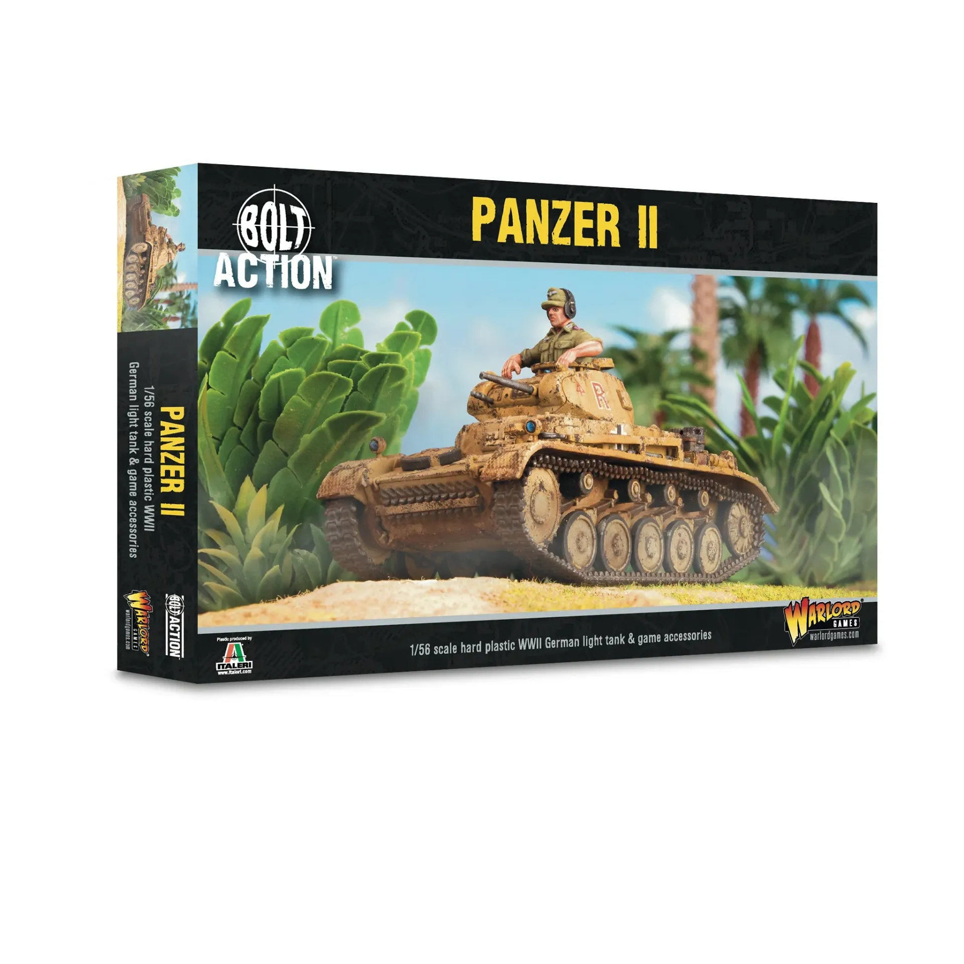 Bolt Action : Char Léger Allemand Panzer II en Plastique