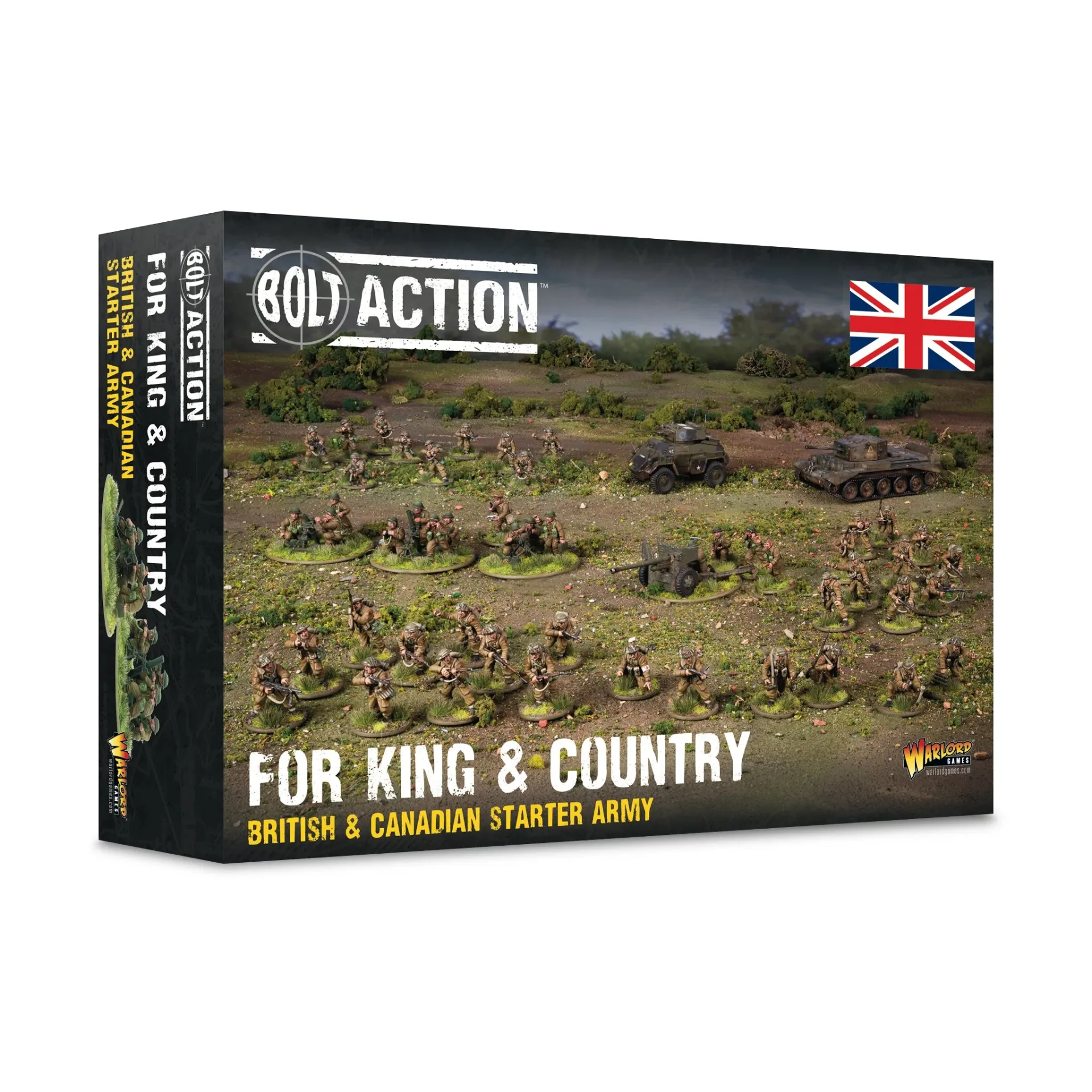 Bolt Action : For King & Country - British & Canadian Starter Army 3rd Edition (Boîte d'Armée Britannique & Canadienne en Plastique)