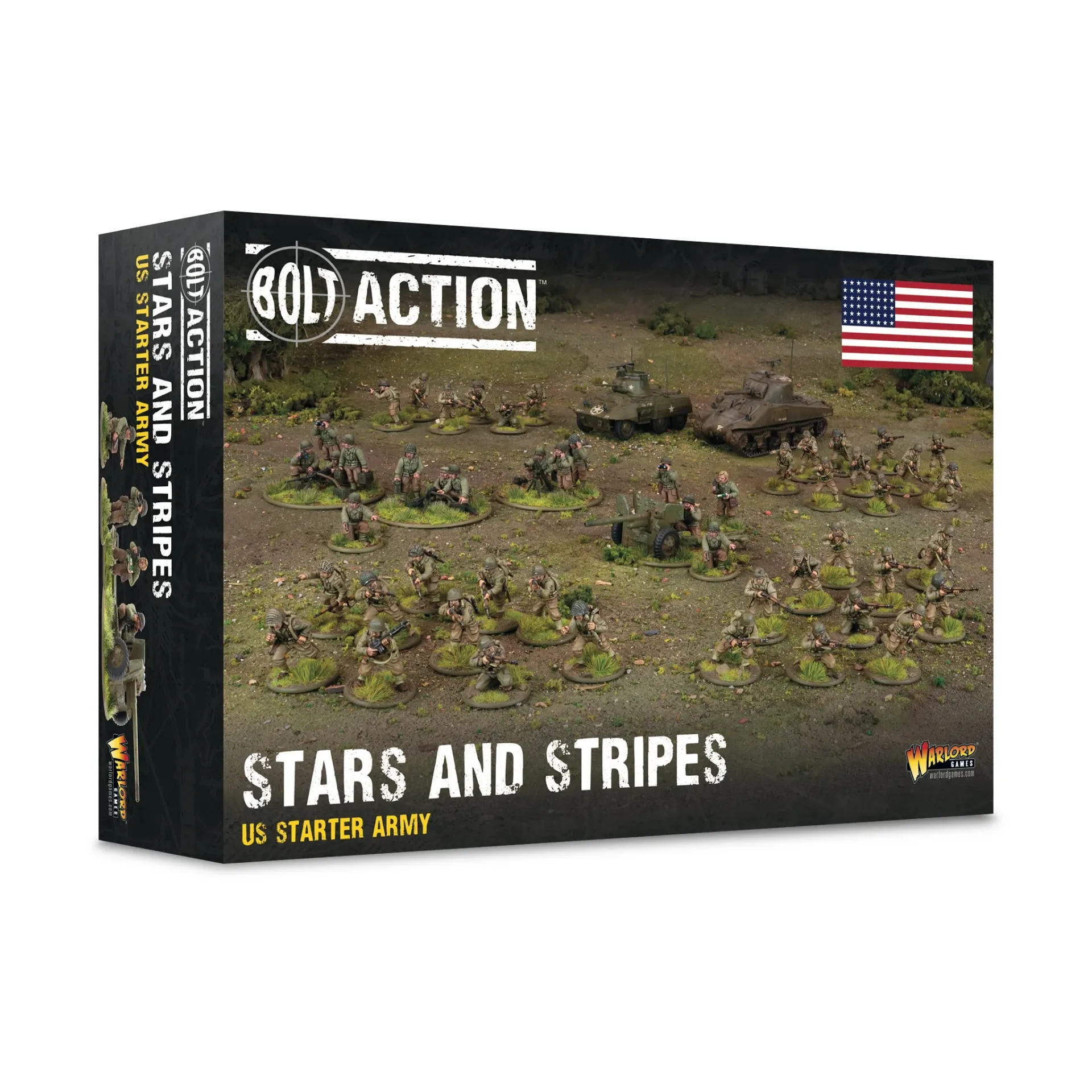 Bolt Action : Stars and Stripes - US Starter Army 3rd Edition (Boîte d'Armée Américaine en Plastique)