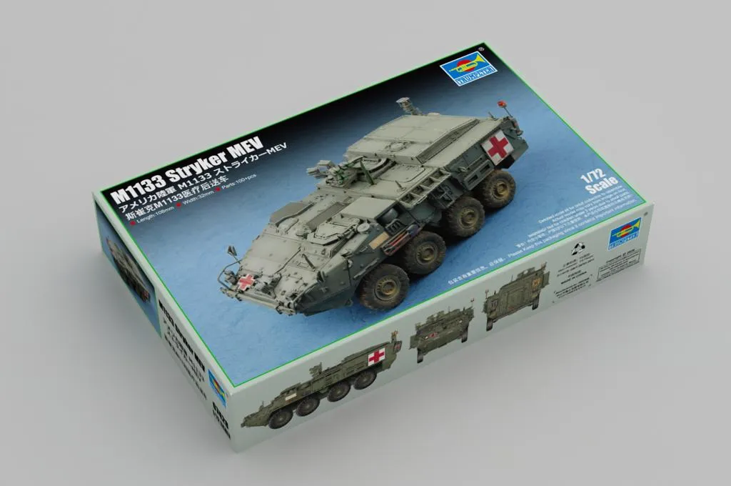 Trumpeter 07428 : M1133 Stryker MEV - Medical Evacuation Vehicle 1/72 Scale Model Kit