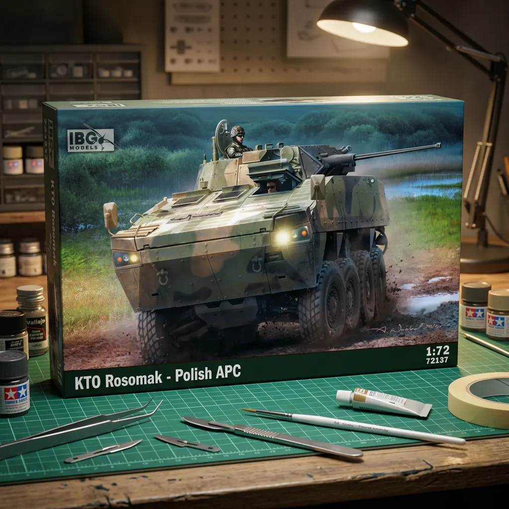 IBG Models : KTO Rosomak Polish APC (Blindé de Transport de Troupes Polonais) 1/72 │ Ref. 72137