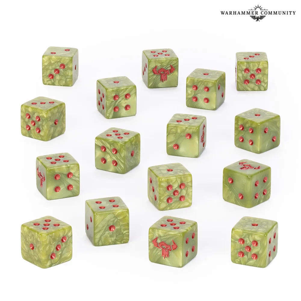Orks : Set de dès 2026 │ Warhammer 40.000