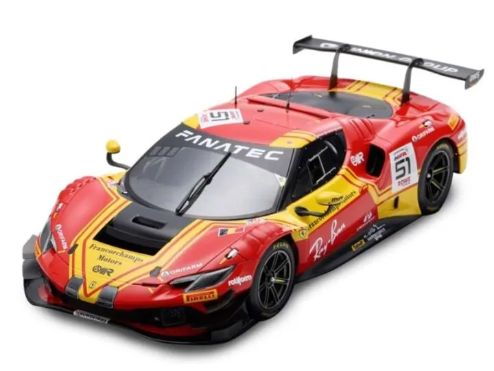 Burago : Ferrari 296 GT3 n°51 24H LE MANS 2025 (1/43)