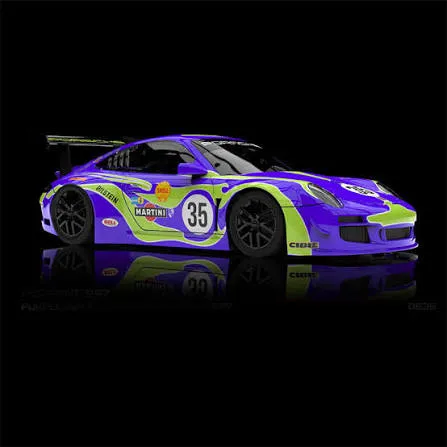 NSR : Porsche 997 RSR n°35 Hippie Psychedelic (1/32)