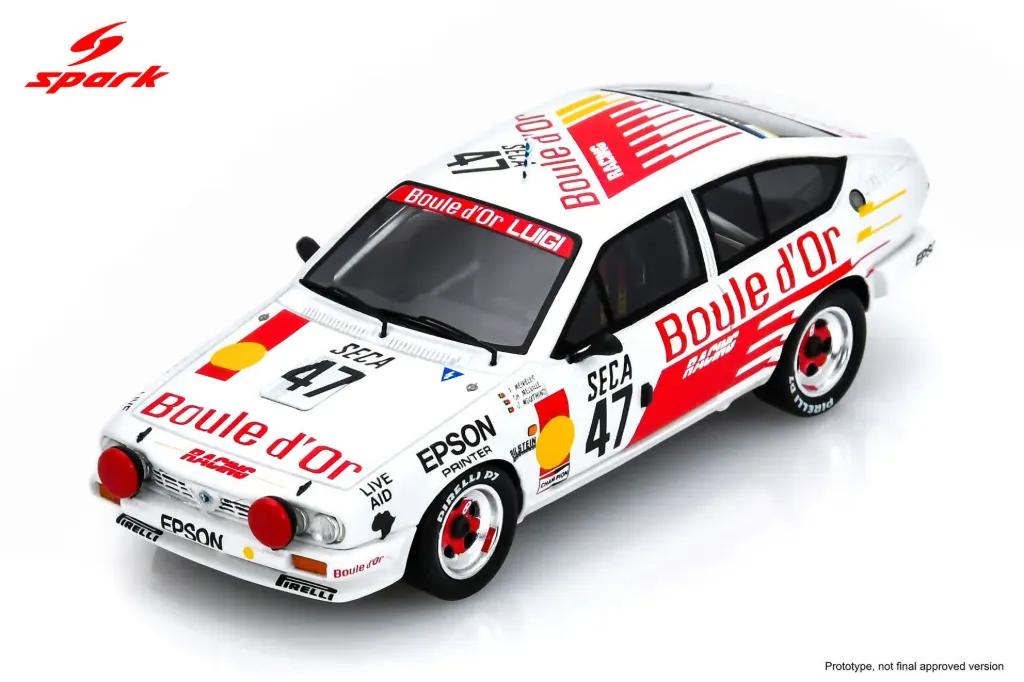 Spark : Alfa Romeo GTV6 No.47 Spa 24H 1985 P. Meirelles - C. Melville - J. Moutinho (1/43)