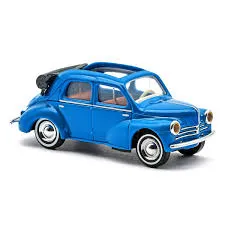 Busch : Renault 4CV Cabriolet │ Bleu (1/87)