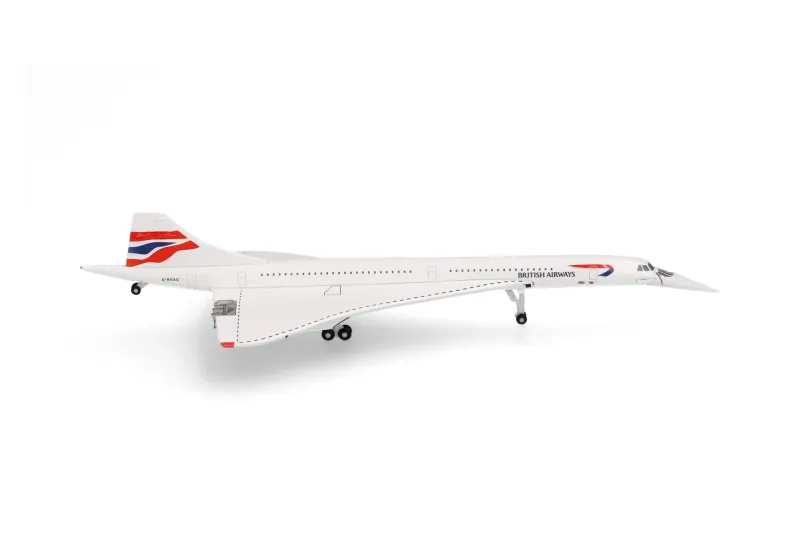 Herpa : British Airways Concorde - Union Flag livery - nose down – G-BOAG (1/500)