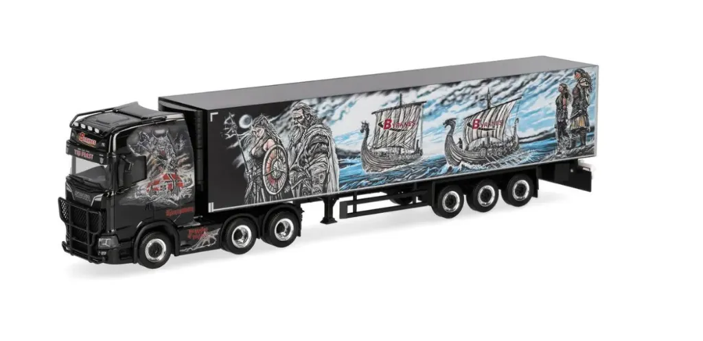 Herpa : Scania CS 20 HD Koeltrailer Byrknes (1/87)
