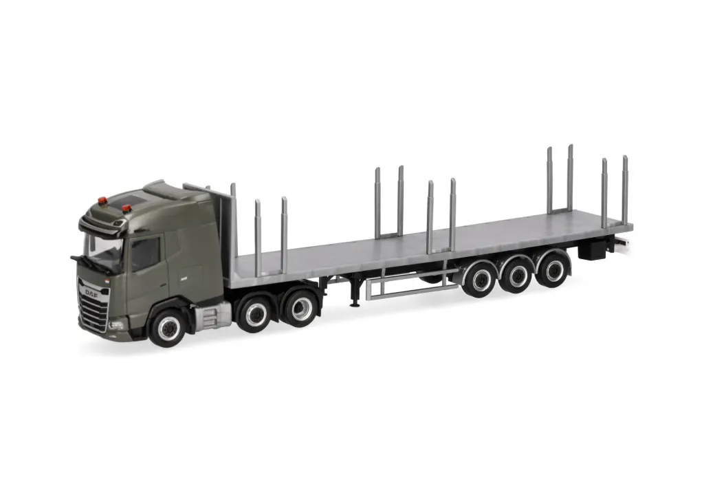 Herpa : DAF XG Flachbett-Sattelzug "Niederländische Königliche Armee" (1/87)