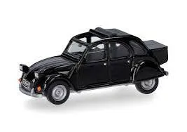 Herpa : Citroen 2CV avec coffre Noir (1/87)