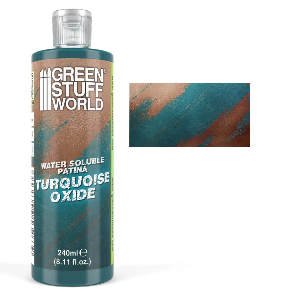 Green Stuff World : Patines solubles à l’eau TURQUOISE OXIDE 240ml