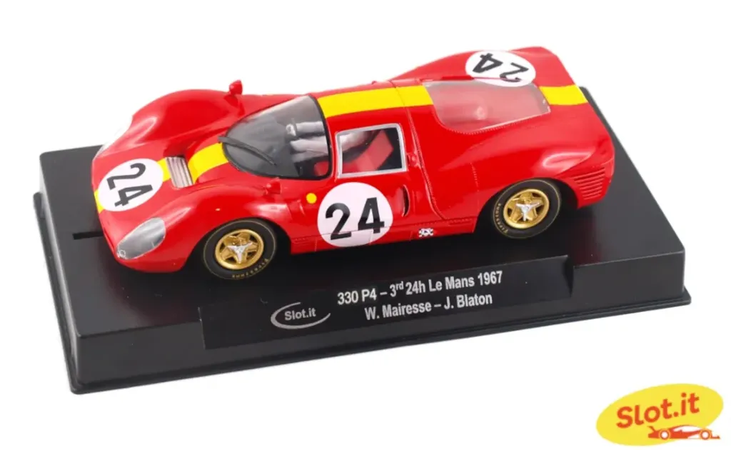 Slot.it : Ferrari P4 Ecurie Francorchamps - n°24 3° 24h Spa 1967 Mairesse - Blaton (1/32)