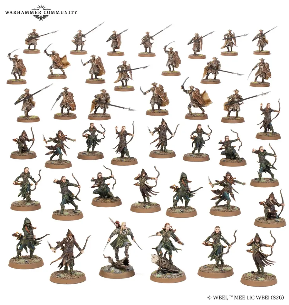 [GAW 30-111] The Hobbit : Middle-earth - Elves MESBG: MIRKWOOD BATTLEHOST