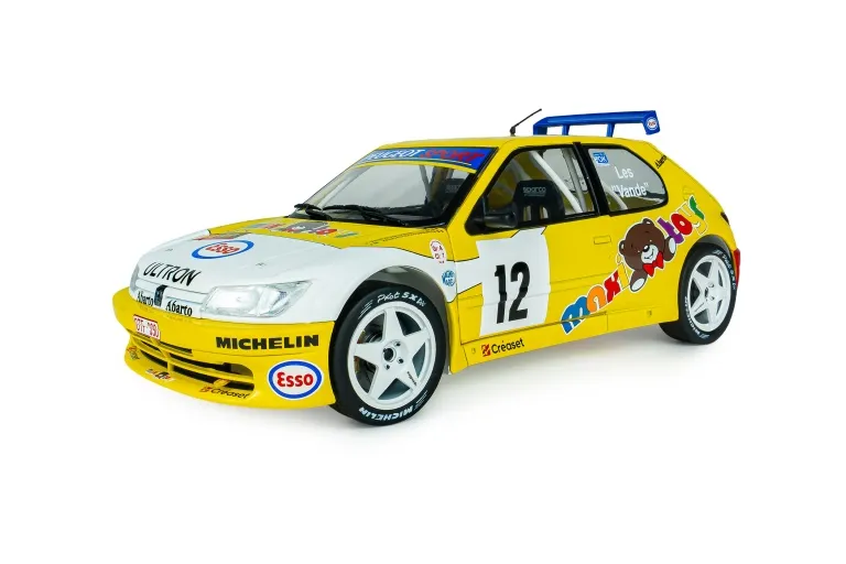 Solido : Peugeot 306 Maxi – RALLY DU CONDROZ – 1997 – #12 J.P. Vandewauver / J.M. Vanderschuren