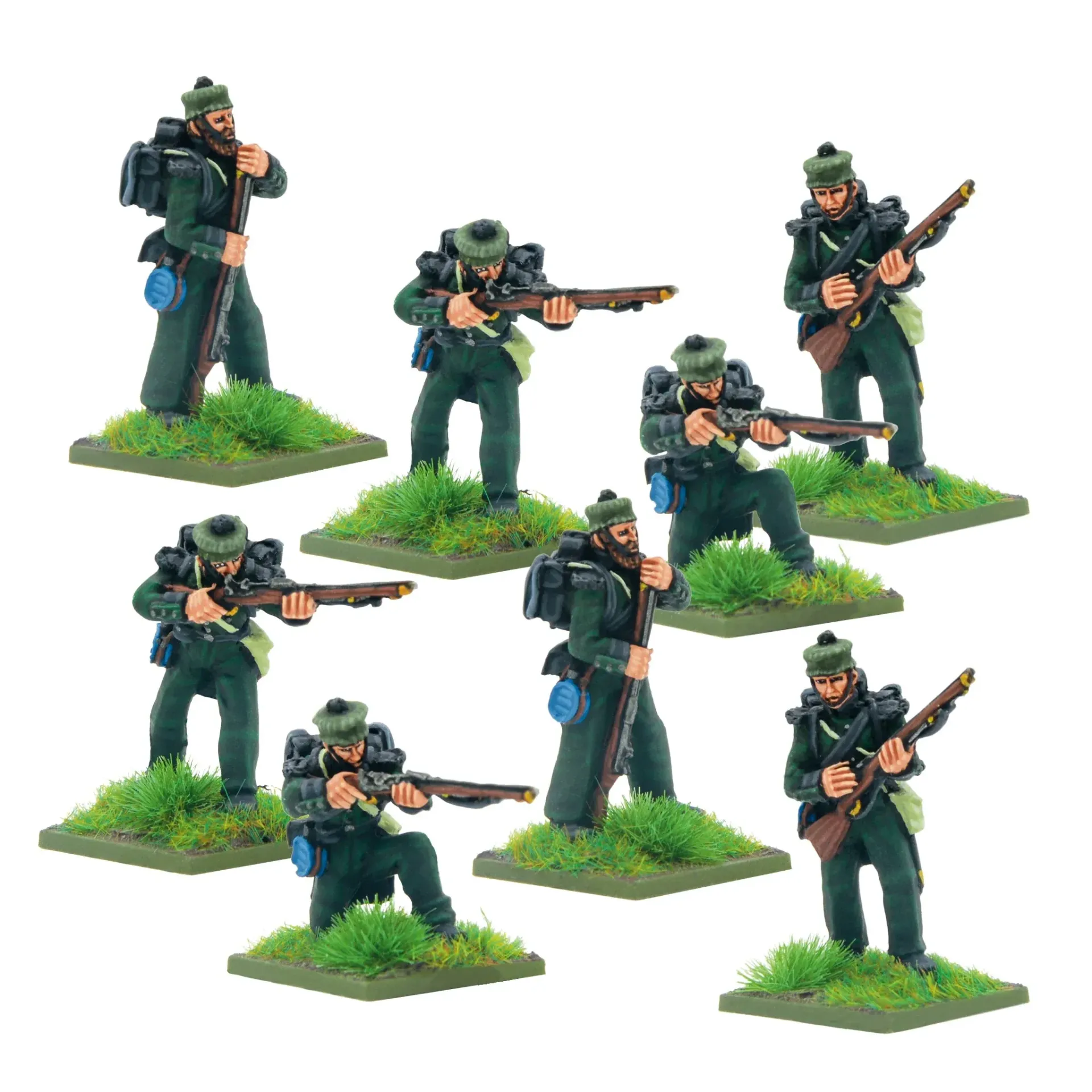 Black Powder : Crimean War British Rifle Brigade in forage caps
