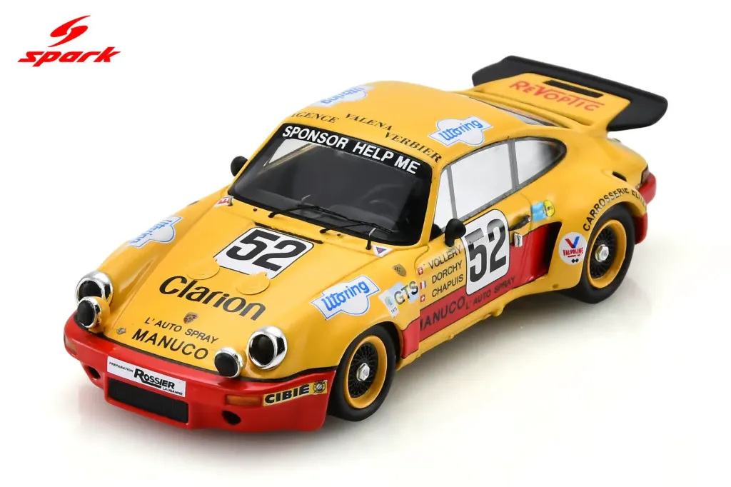 Spark : Porsche Carrera RSR 3.0 No.52 Le Mans 24H 1975 W. Vollery - R. Dorchy - E. Chapuis (1/43)
