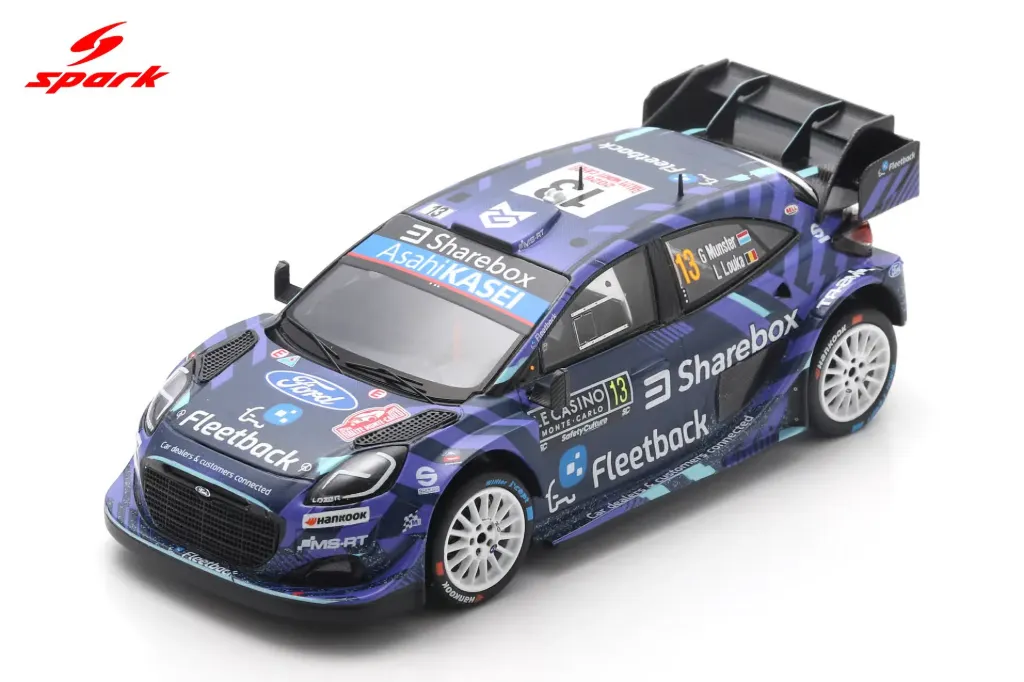 Spark : FORD Puma Rally1 No.13 M-SPORT FORD WORLD RALLY TEAM Monte Carlo Rally 2026 G. Munster - L. Louka (1/43)