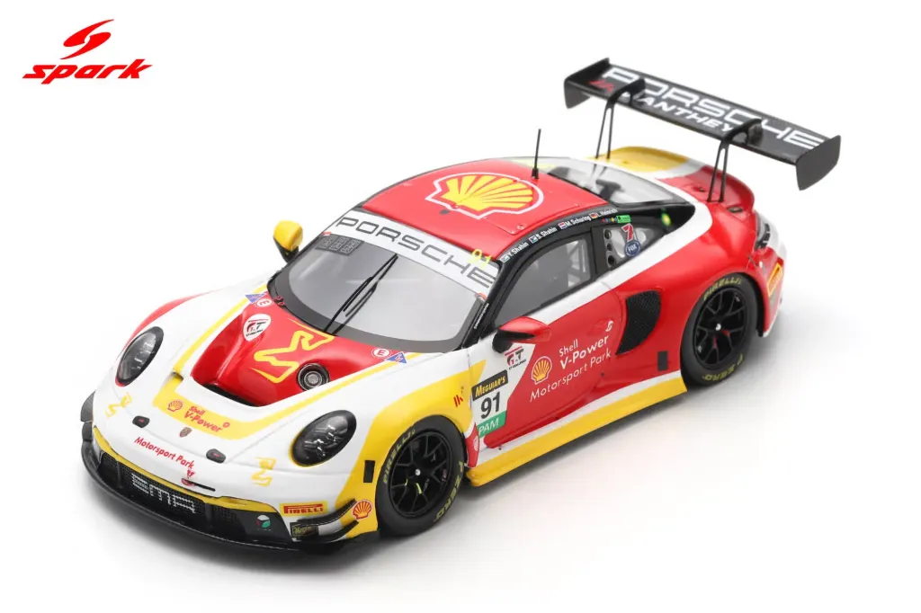 Spark : Porsche 911 GT3R No.91 The Bend Motorsport Park 10th Bathurst 12H 2025 L. Heinrich - Y. Shahin - S. Shahin - M. Schuring (1/43)