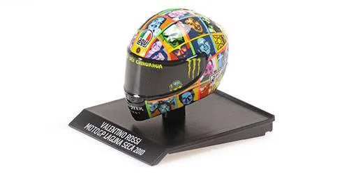 Minichamps : Casque Valentino Rossi MotoGp Laguna Seca 2010 (1/10)