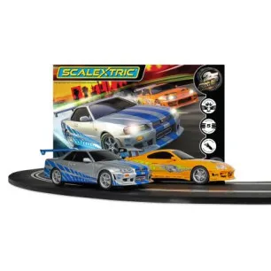 Scalextric : Circuit Fast and Furious Race Set Nissan GT-R 34 - Toyota Supra (1/32)