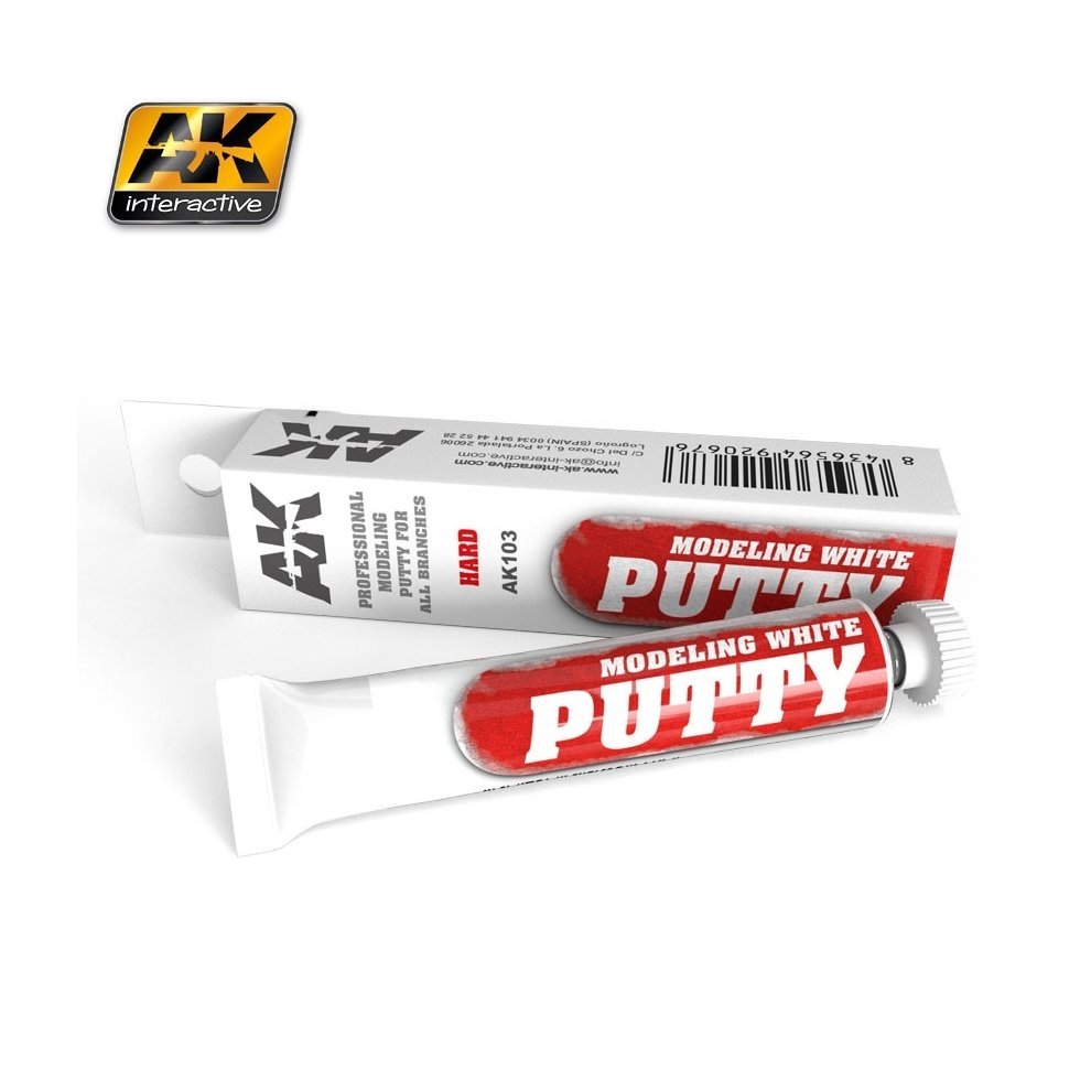 AK Interactive Auxiliaries - Modelling White Putty 20ml