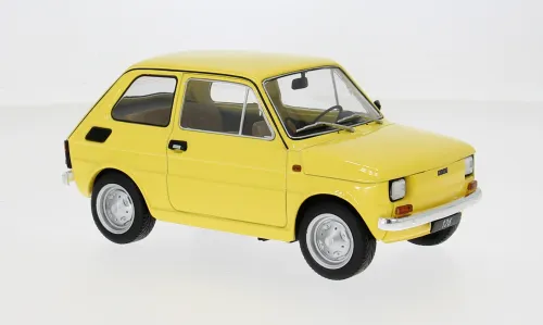 Modelcar : Fiat 126 Jaune 1972 (1/18)