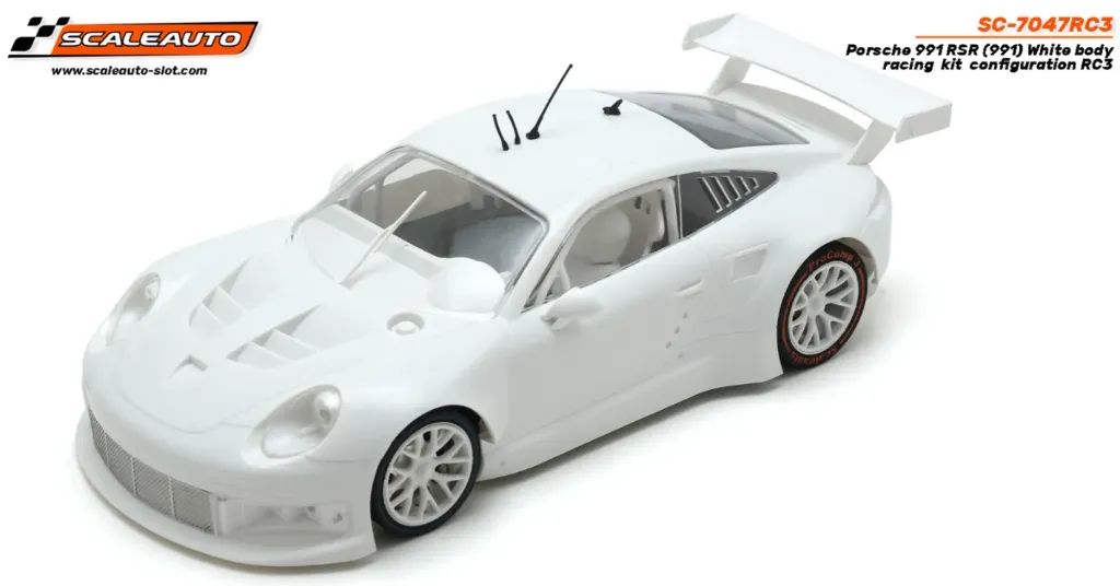 Scaleauto : Porsche 991 RSR White Racing Kit - RC3 SPort-M (1/24)