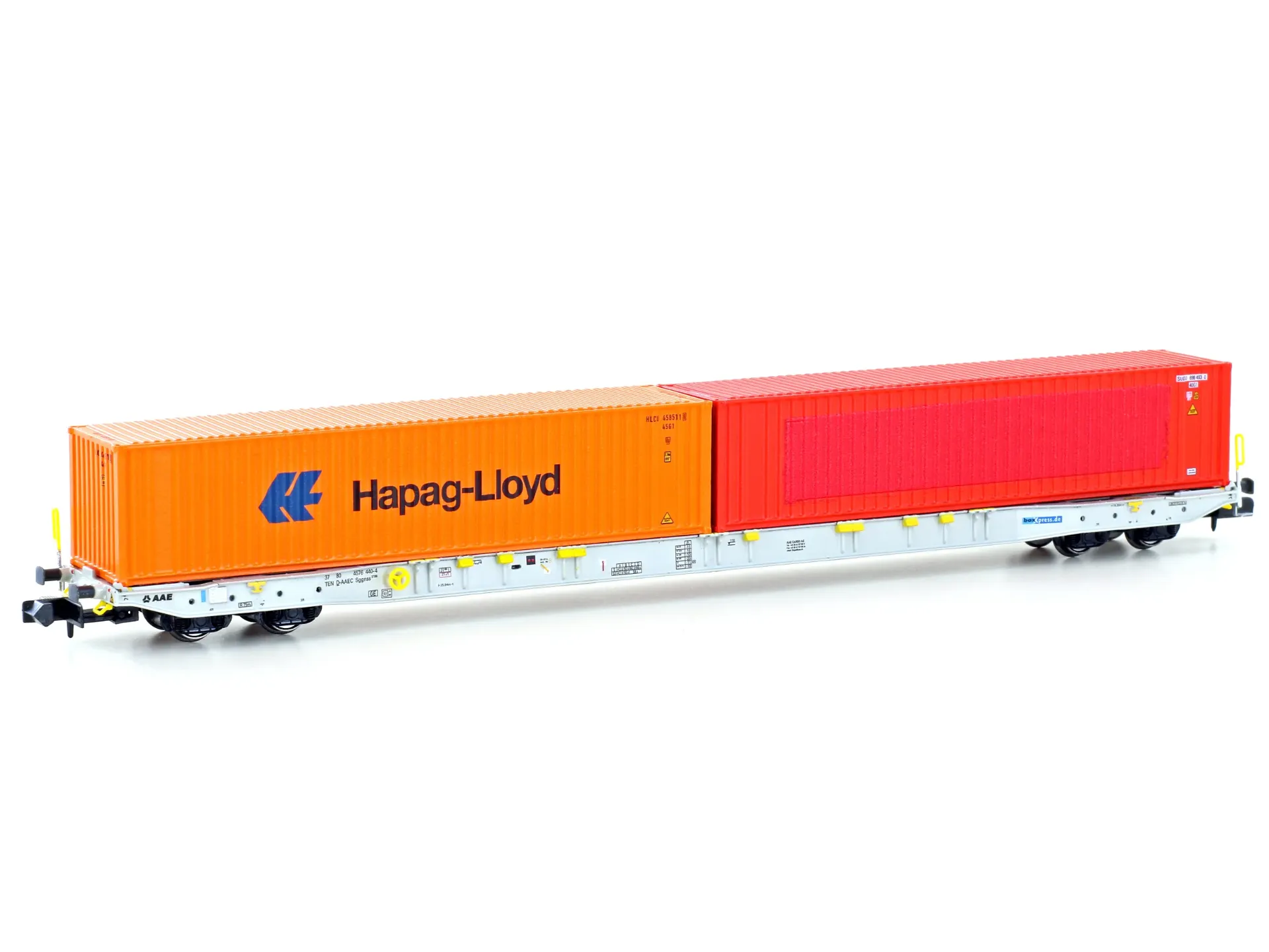 Hobbytrain : Wagon Sggnss '80 Containeur DC DB Epoque VI (1/160)