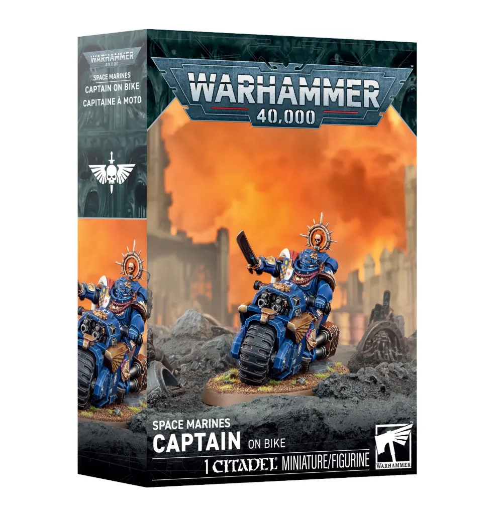 Warhammer 40.000 : Space Marines Captain on Bike
