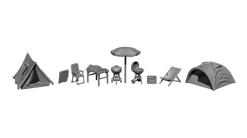 Noch : 3D Kit Camping a peindre (1/87)
