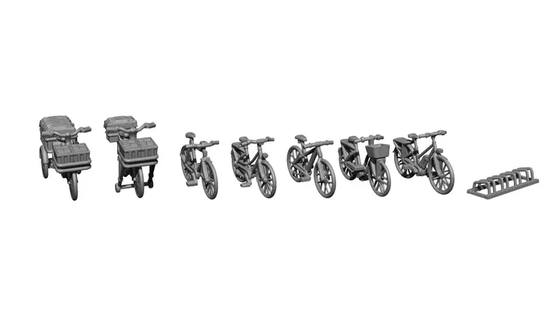 Noch : 3D Kit Vélos a peindre (1/87)